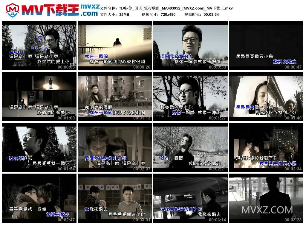 汪峰-你_国语_流行歌曲_MA403952